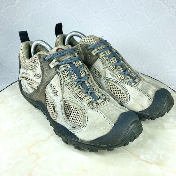 Merrell Sneakers Womens Sz 7 Gray Chamaeleon Arc Wind Hiking Trail Vibram Shoes - Picture 2 of 12